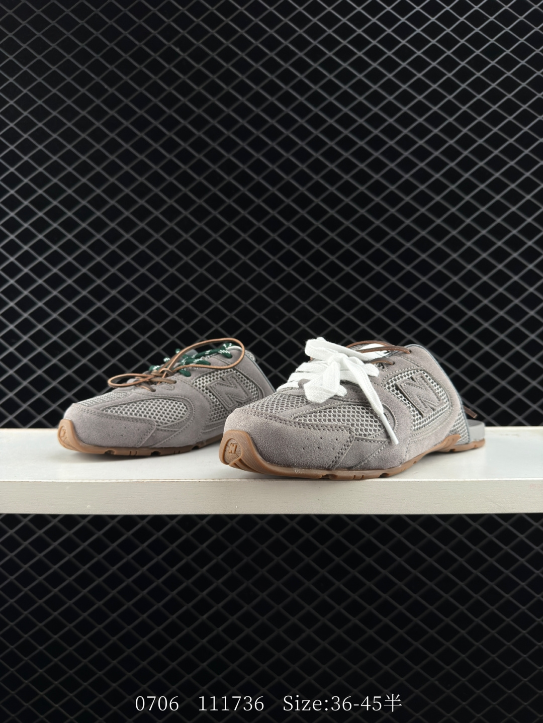 Miu Miu x NB  New Balance 530 SL Faded Suede Mules